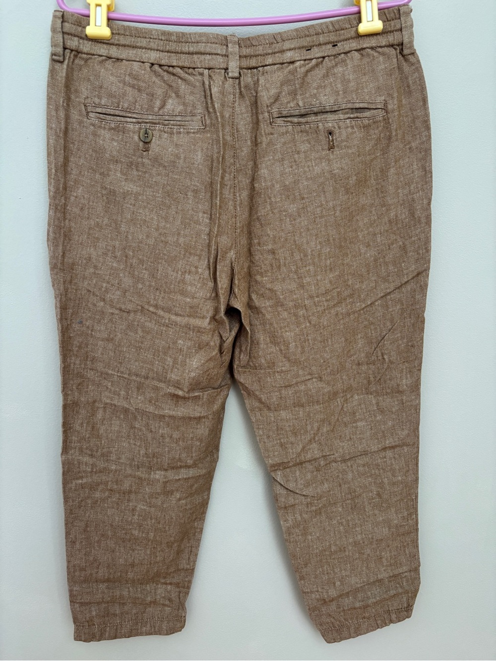 Banana Republic Mason Athletic Tapered Casual Linen-Blend Pant - Picture 2 of 6